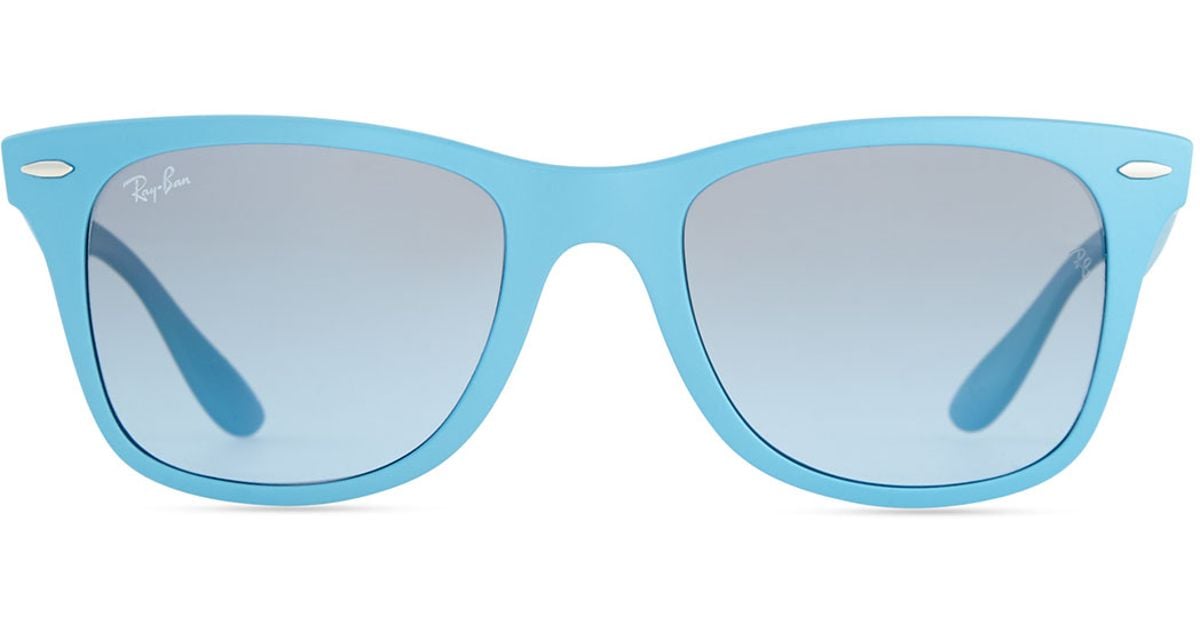 Lyst Ray Ban Liteforce Tech Wayfarer Sunglasses Light Blue In Blue