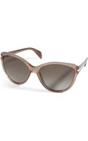 prada round cat eye sunglasses