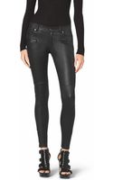 black skinny leather jeans