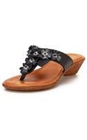 Lotus Limnos Casual Sandals in Black (Black Patent) | Lyst