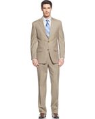 Michael Kors Michael Suit Tan Sharkskin Plaid - Lyst