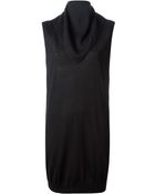 Alexander Wang Draped Sweater Dress - Lyst
