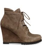 Steven By Steve Madden Wardin Wedge Booties - Lyst