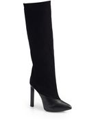 Jimmy Choo Derive Suede & Leather Mixed Media Knee-High Boots - Lyst