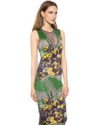 Jean Paul Gaultier Sleeveless Printed Dress - Verde - Lyst