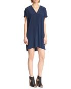 Vince V-Neck Silk Dress - Lyst