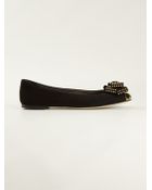 Giuseppe Zanotti Bow Detail Ballerinas - Lyst