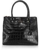 Karen Millen Multi Zip Croc Big Bag - Lyst