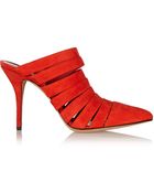 Alexander Wang Britt Cutout Suede Sandals - Lyst