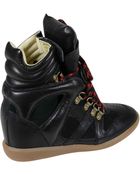 Isabel Marant Sneaker In Pelle Nera - Lyst