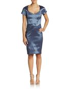 Z Spoke by Zac Posen Satin Sheath Dress - Lyst