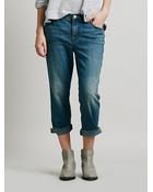 Free People Cuffed Straight Crop - Lyst