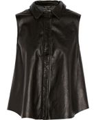 Rag & Bone Leather Shirt - Lyst