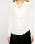 Oasis Scallop Placket Shirt - Lyst