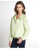 Moncler Lime 'Carilla' Nylon Elastic Bottom Jacket - Lyst