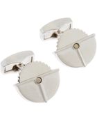 Tateossian Rhodiumplated Buzz Saw Cuff Links - Lyst