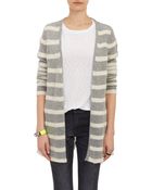 The Elder Statesman Stripe Cashmere Open-Front Cardigan - Lyst