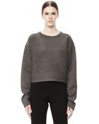 Alexander Wang Scuba Double Knit Crewneck Sweatshirt - Lyst