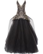 Marchesa Embroidered Tulle Ball Gown - Lyst