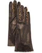Portolano Leather Forchette Glove - Lyst
