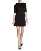 Fendi Contrast-Shoulder Shift Dress - Lyst
