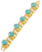 Lele Sadoughi Howlite Groove Bracelet - Lyst