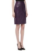 J. Mendel Lambskin Pencil Skirt - Lyst