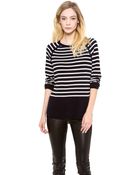 Vince Breton Stripe Cashmere Sweater - Lyst
