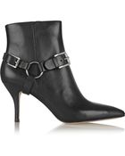 MICHAEL Michael Kors Harrison Leather Ankle Boots - Lyst