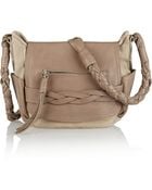 Isabel Marant Perry Suede And Leather Shoulder Bag - Lyst