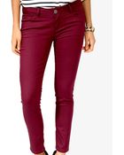 Forever 21 Ankle Length Denim Skinny Jeans - Lyst