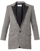 Saint Laurent Single-Breasted Tweed Jacket - Lyst
