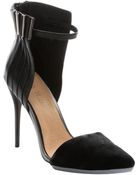 L.a.m.b. Black Leather 'Tomas' Ankle Strap Pumps - Lyst