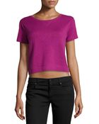 RED Valentino Floral-Lace Bow Detail Crop Sweater - Lyst