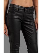 Rich & Skinny Phatomless Skinny in Coated Black - Lyst