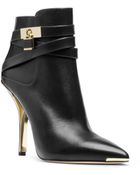 Michael Kors Averie Leather Ankle Boot - Lyst