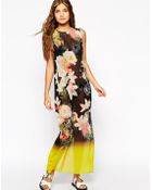 Ted Baker Floral Print Beach Maxi Dress - Lyst