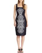 Tory Burch Lily Embroidered Silk Dress - Lyst