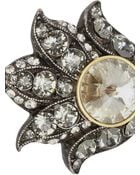 Lanvin Blanche Pewtertone Crystal Ring - Lyst