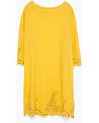 Zara Embroidered Dress - Lyst