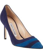 Manolo Blahnik Bb Tri Pumps - Lyst