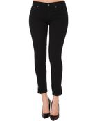 Akira Ankle Zip Skinny Black Jeans - Lyst