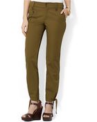 Lauren by Ralph Lauren Petite Straight Cotton Cargo Pants - Lyst