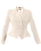 Alexander McQueen Embossed Tailored Jacket - Lyst