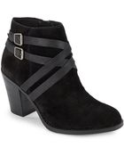 Lucky Brand Elyannah Suede Ankle Boots/Black - Lyst