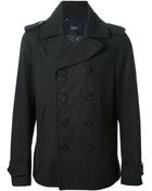 Diesel Military Style Peacoat - Lyst