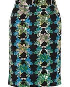 M Missoni Printed Cotton And Silk-Blend Skirt - Lyst
