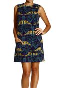 M Missoni Dress Sleeveless Scuba Print With Pocket And Bottons - Lyst