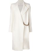 Victoria Beckham Microtwill Pleat Coat - Lyst