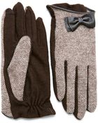 Lauren by Ralph Lauren Tweed Style Gloves - Lyst